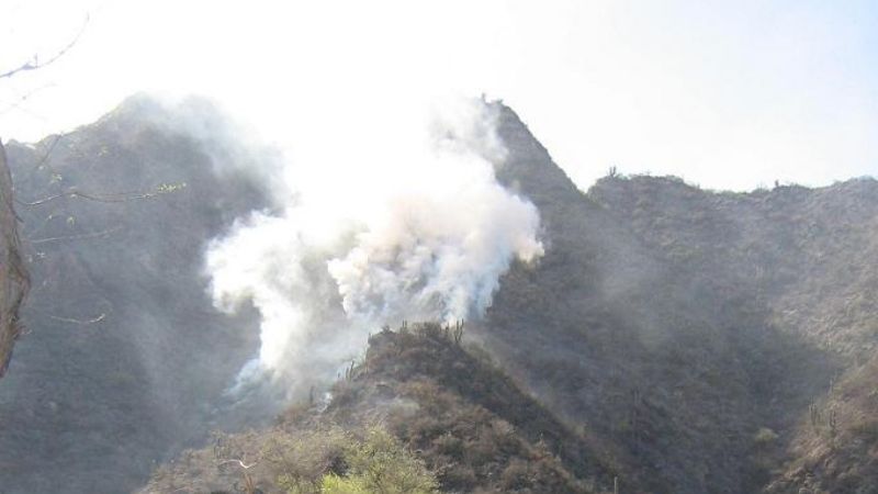 Incendio forestal en Pirquitas
