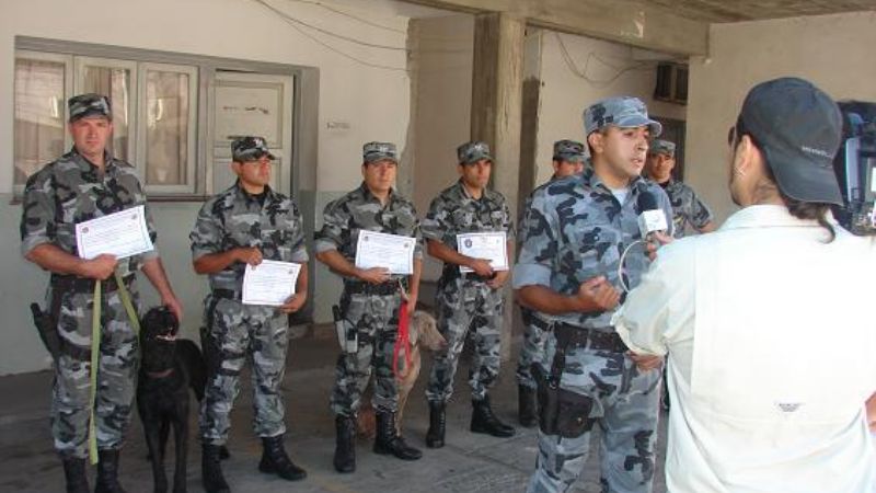 La sección canes de la policía de la provincia se capacitó en Córdoba