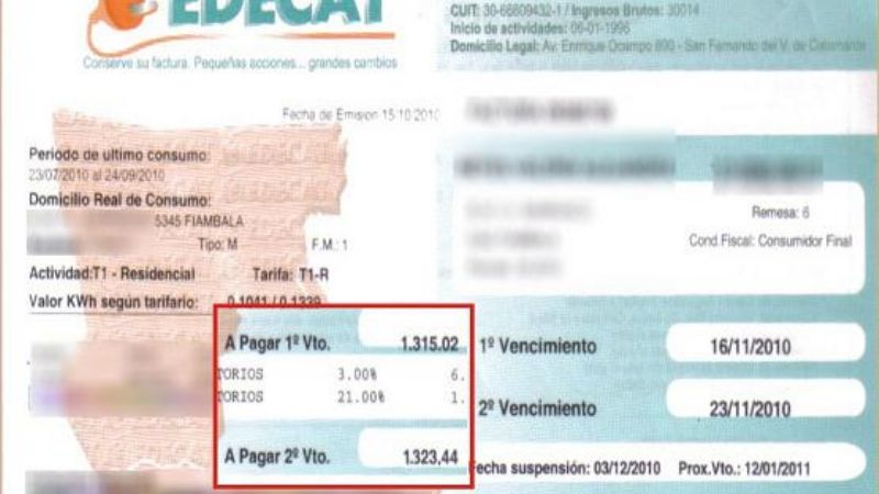 Usuarios de Fiambalá se sienten "estafados por la excesiva facturación de EDECAT"