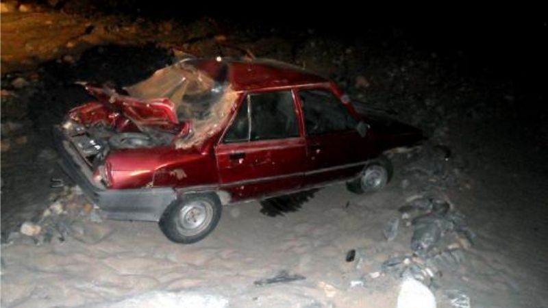 Volcó auto en la ruta a Las Termas