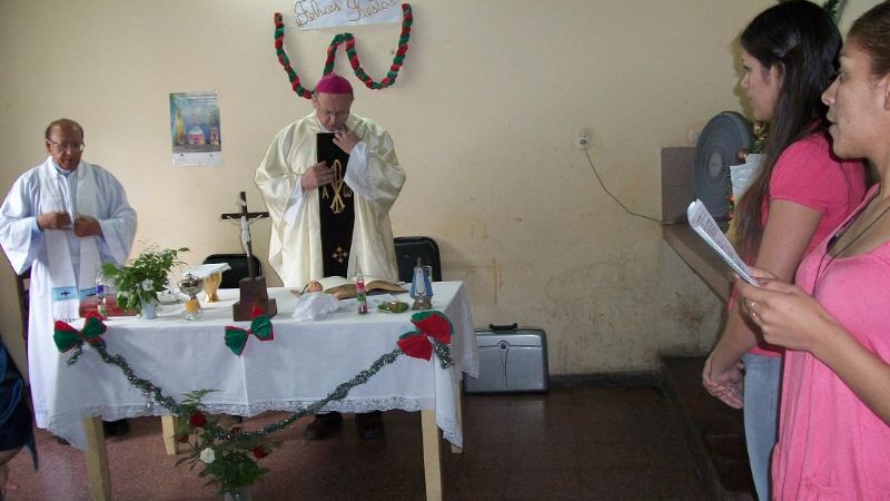 El Obispo celebró Navidad con privados de la libertad