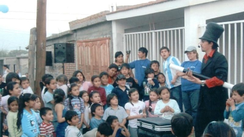Festejos del Día del Niño en el barrio Ocampo Sur