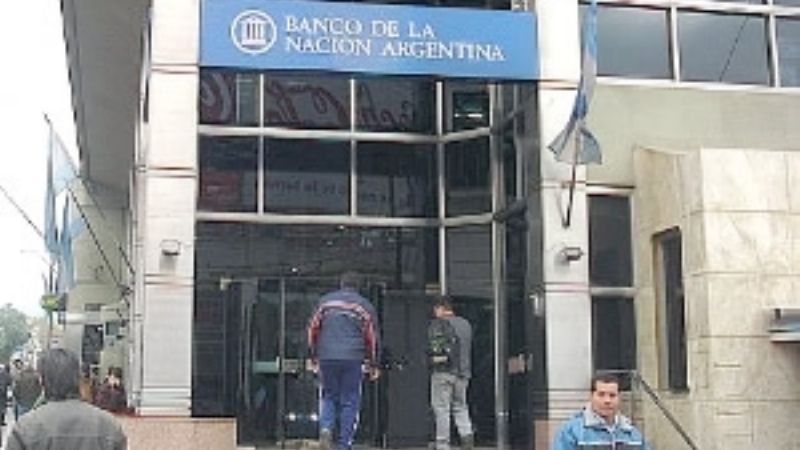 Caos en el Banco Nación