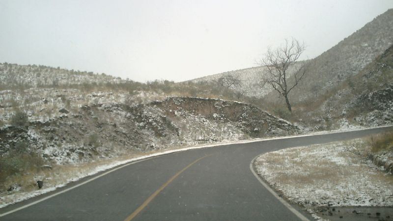 Llegó la nieve por segunda vez en el año