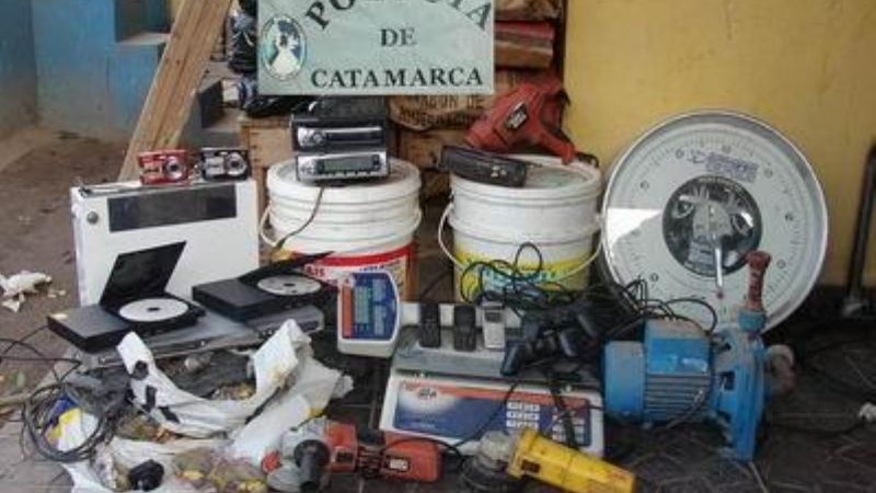 La policía recuperó importante cantidad de elementos robados
