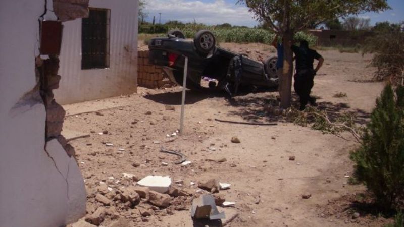 Menores protagonizaron un espectacular vuelco en Fiambalá