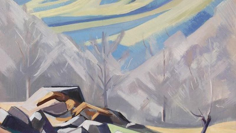 Alonso Barros Peña presenta oleos con paisaje rodeínos