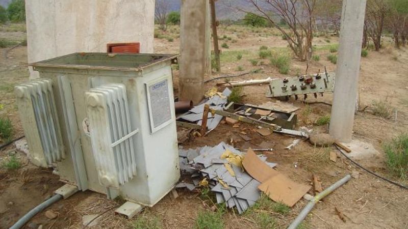 Santa María, vía libre para el robo de cobre