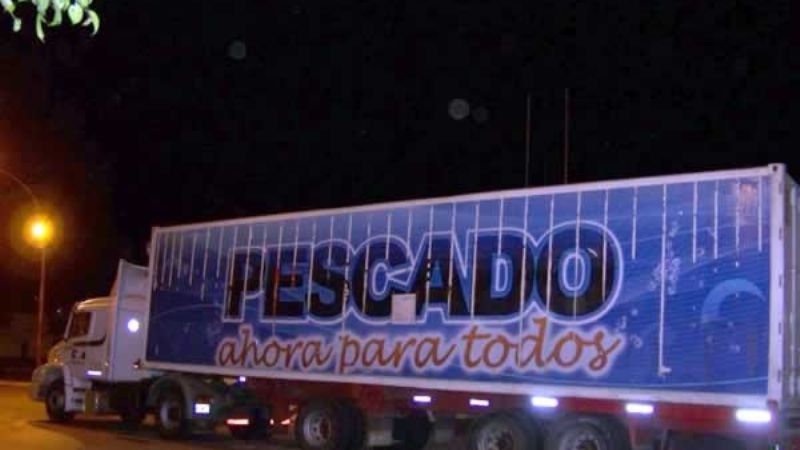 Robaron mercadería en el camión de "Pescado para Todos"