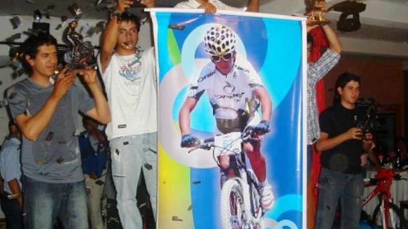 Andersch recibió un reconocimiento en la cena de Mountain Bike