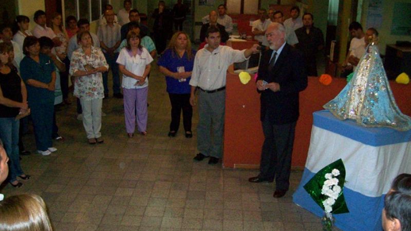 La imagen de la Virgen del Valle visitó la Municipalidad de la Capital