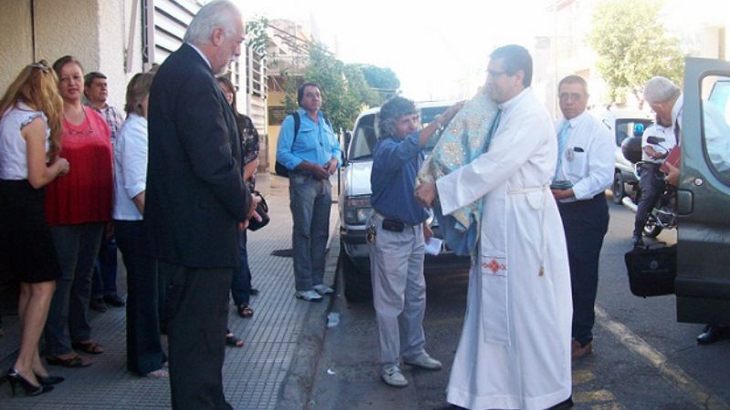 La imagen de la Virgen del Valle visitó la Municipalidad de la Capital