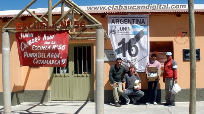 Turistas de Junín colaboraron con Punta del Agua