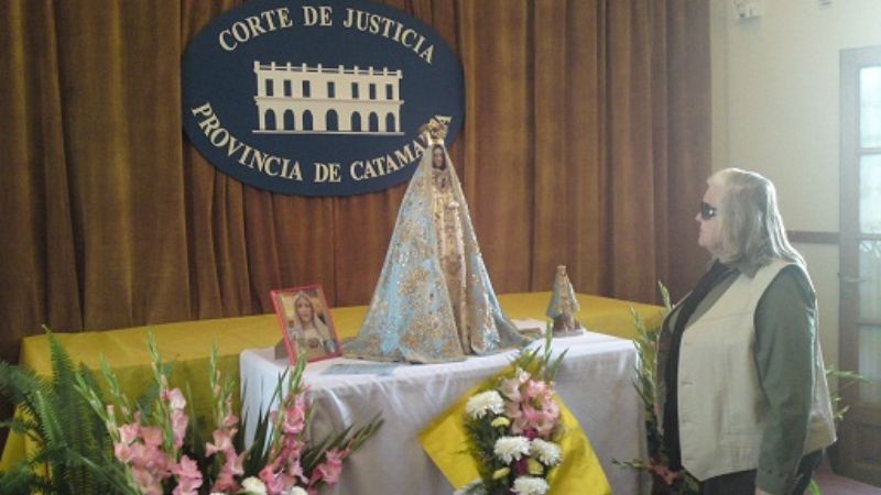 La imagen de la Virgen del Valle visitó la Corte de Justicia