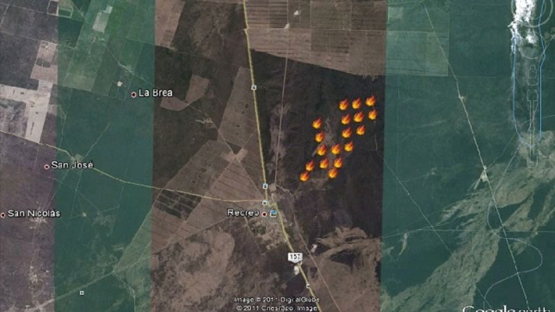 Incendio forestal en Recreo afecta más de 1500 hectáreas
