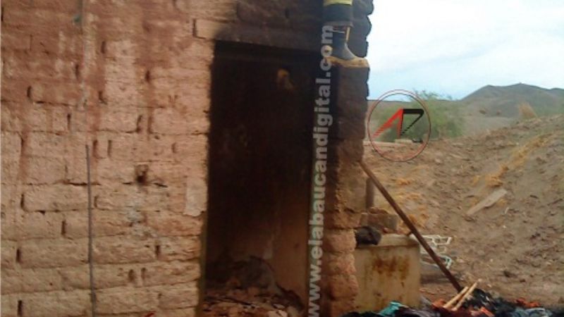 Una vivienda se incendió en Saujil y el fuego arrasó