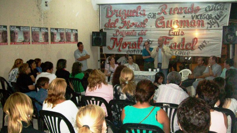 Fadel con la dirigencia de los circuitos 6 y 7