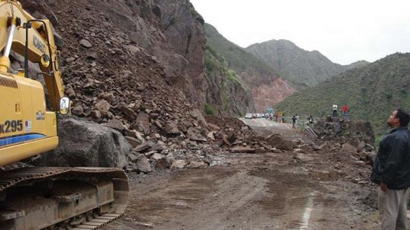 Se interrumpió el tránsito en la Quebrada de Belén