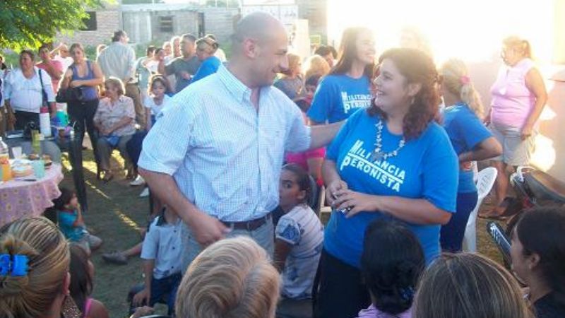 Fadel se reunió con la militancia peronista en barrio Santa Marta