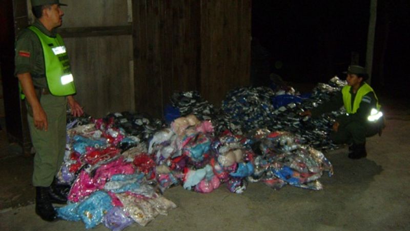 Gendarmería incautó gran cantidad de mercadería en Recreo