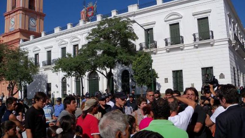 Fuerte escenario de protesta de los ocupas 