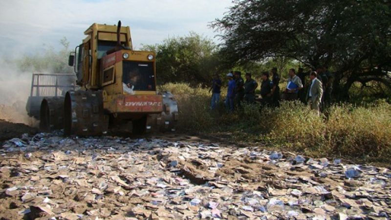 Gendarmería destruyó CDs y DVDs por un valor de 400 mil pesos