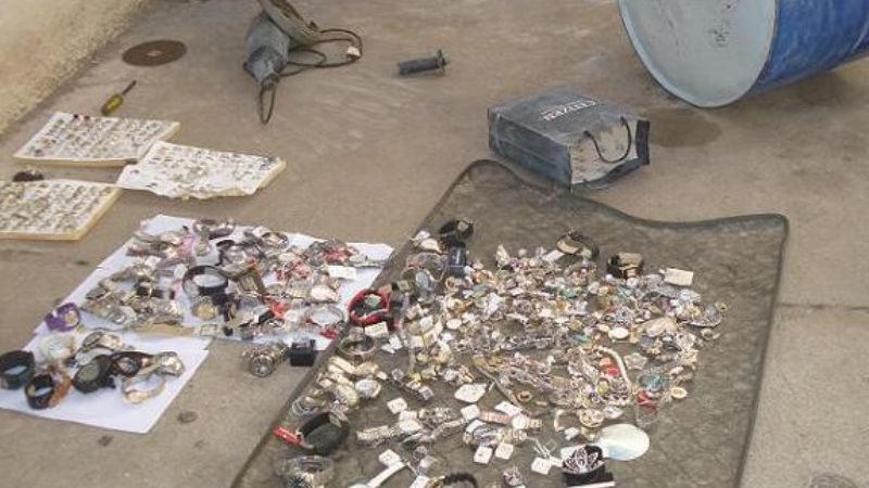 Un empleado encontró el 90% del botín robado de la Joyería Dakar 