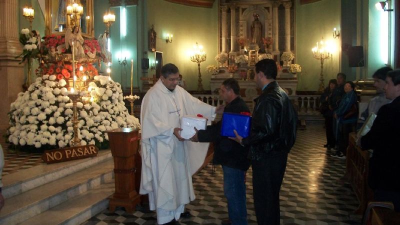Hoy rindieron tributo a la virgen personal y colaboradores del santuario