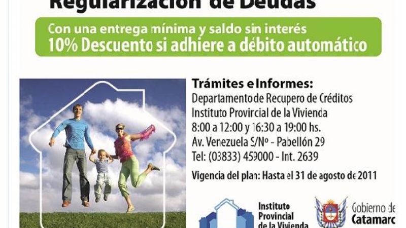 El IPV lanzó operatoria para cancelación total del crédito