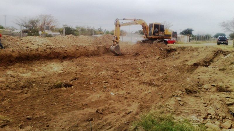 Comenzaron las obras de construcción del natatorio del Polideportivo Sur