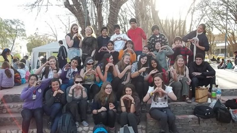 Alumnas de Manchester en Santa María