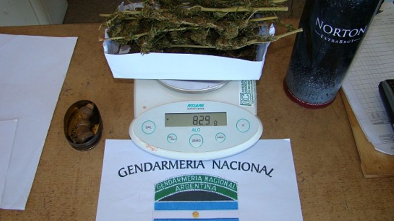 Gendarmería incautó marihuana a conductores marplatenses