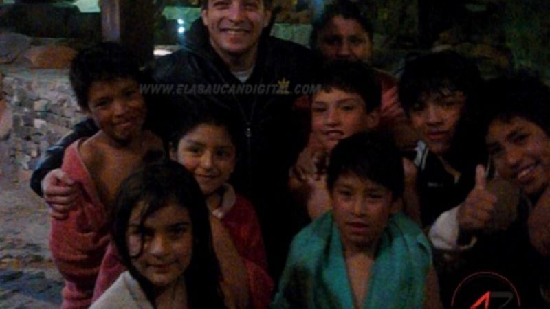 Damián Córdoba estuvo en Las Termas de Fiambalá