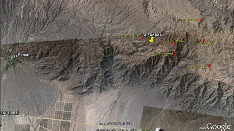 El incendio de Pomán se originó por el uso de pirotecnia 