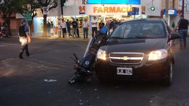 Accidente en Belgrano y Virgen del Valle