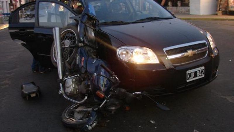 Accidente en Belgrano y Virgen del Valle