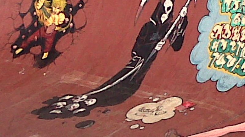 Murales alusivos a las drogas en el Parque de los Niños