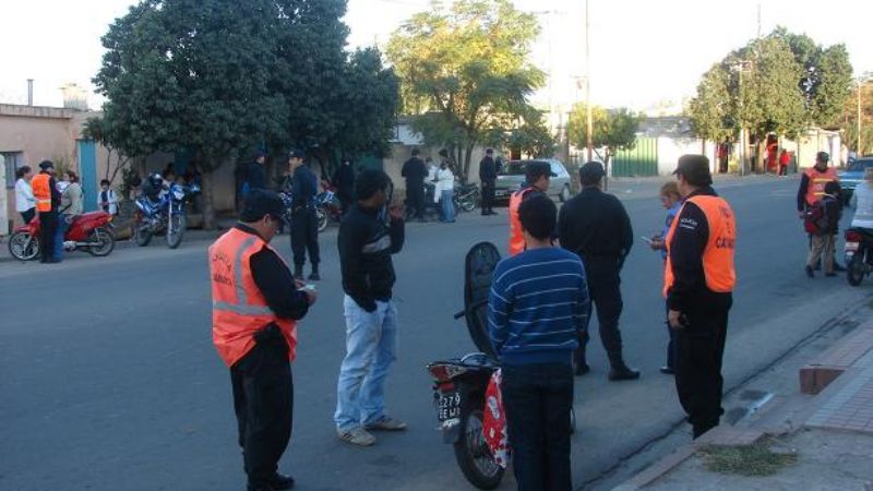 Operativo de control vehicular