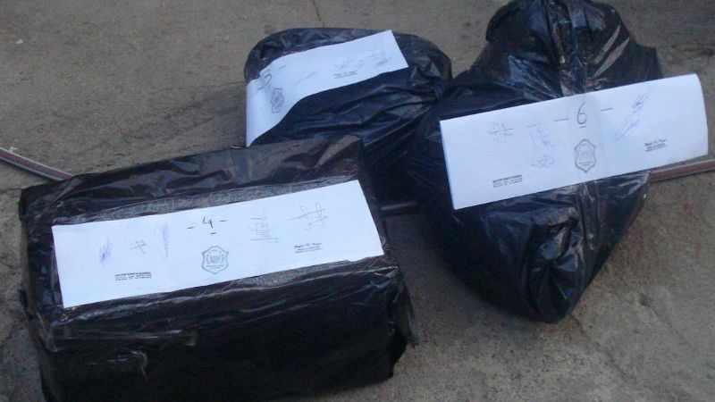 Secuetran 250 gramos de marihuana y 40 de cocaína