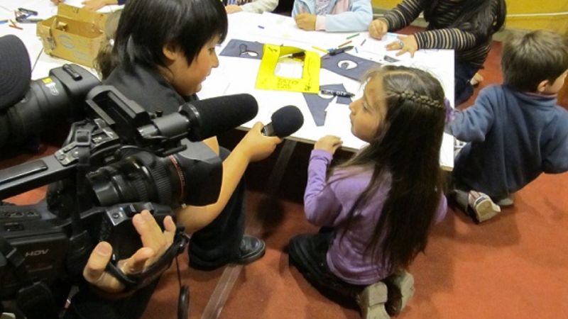 Los chicos aprenden a expresarse a través de un cortometraje