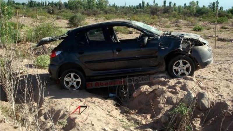 Volcó a 200 km por hora 