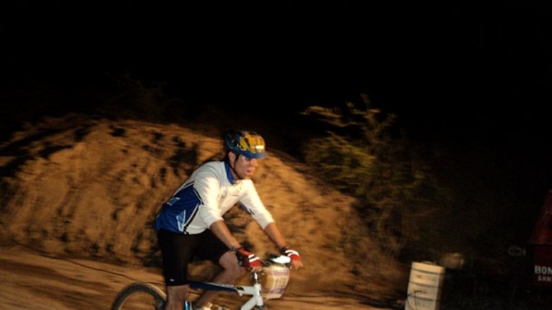 El mountain-bike nocturno, todo un éxito
