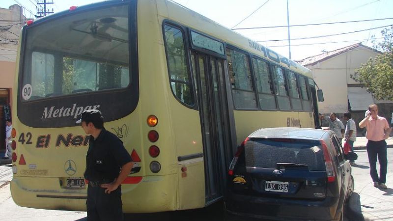 Choque en pleno centro