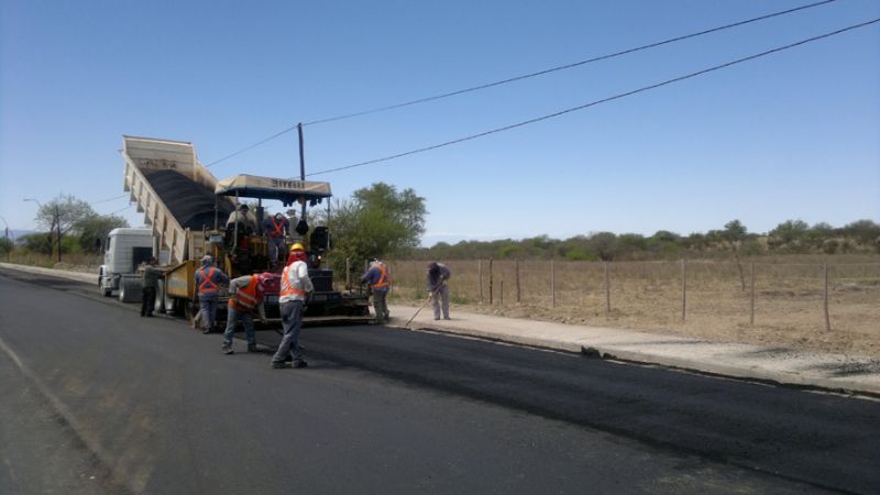 Comenzó la repavimentación entre Londres y Belén