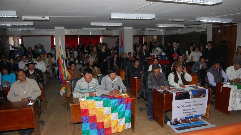 Representantes de los pueblos originarios participaron de sesión en el Senado