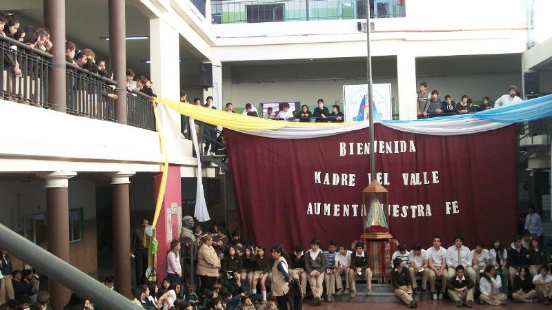 Alegría por la visita de la Sagrada Imagen al Colegio Quintana
