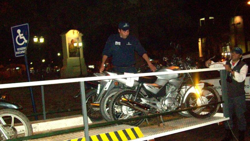 En tres horas se secuestraron 49 motos