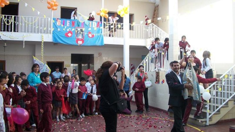 Fue recibida la Virgen Peregrina en el Colegio Virgen Niña