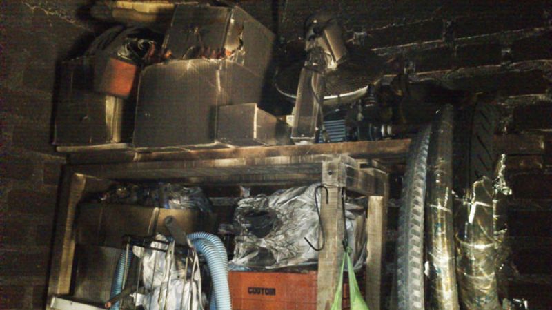 Se incendió un lavadero de autos y una gomería