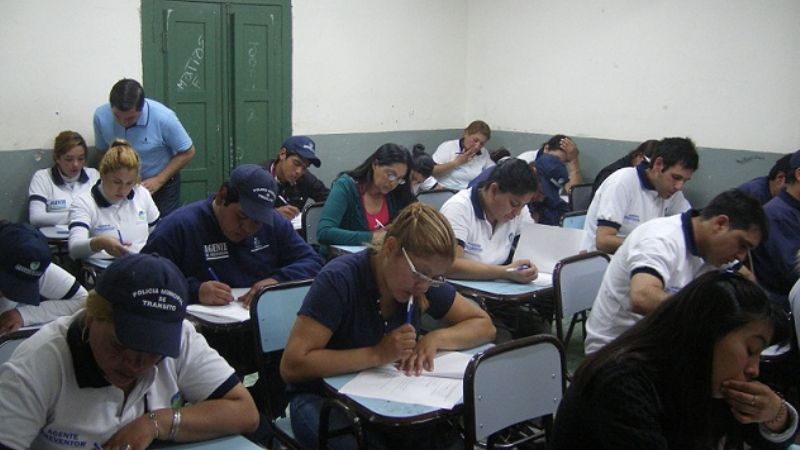 Capacitación y examen evaluativos a agentes de prevención